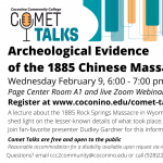 Comet Talk | Archeological Evidence of the 1885 Chinese Massacre