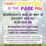Family Story Time in the Park
