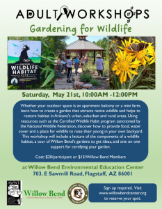 Adult Workshop: Gardening for Wildlife