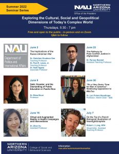 NAU Summer Seminar Series - It's a Very Scary Time for Men in America: Opposition to #MeToo
