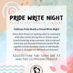 Pride Write Night