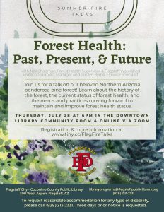 CANCELED: Summer Fire Talks - Forest Health: Past, Present, and Future