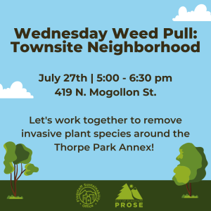 Wednesday Weed Pull: Townsite Neighborhood