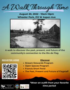 A Walk Through Time--a free historical walking tour of Flagstaff and the Rio de Flag!
