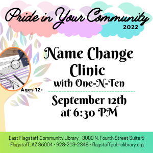 Pride in Your Community: Name Change Clinic with One-N-Ten