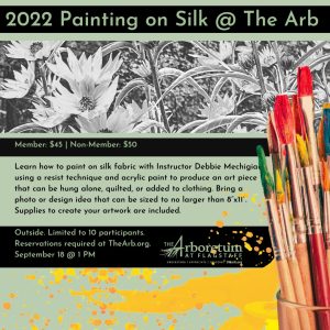 Silk painting at The Arb
