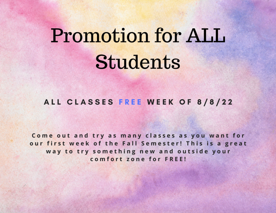 Gallery 1 - Free Dance Classes week of 8/8/22