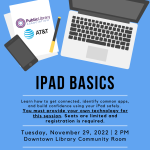 iPad Basics Workshop