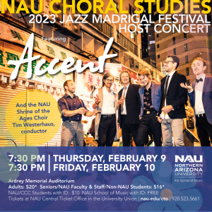 Accent and NAU Shrine of the Ages Choir at NAU Jazz Madrigal Festival