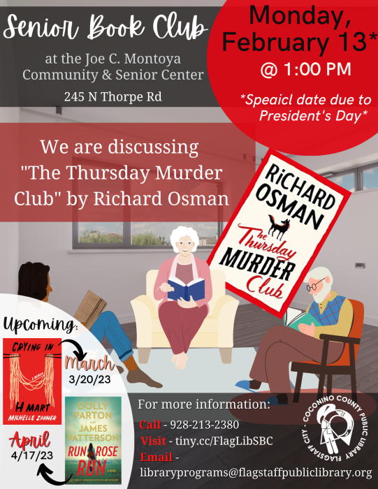 Senior Book Club at the Joe C. Montoya Community & Senior Center