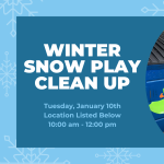 Winter Snow Play Clean Up