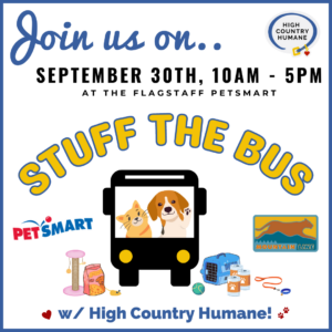Stuff the Bus for High Country Humane!
