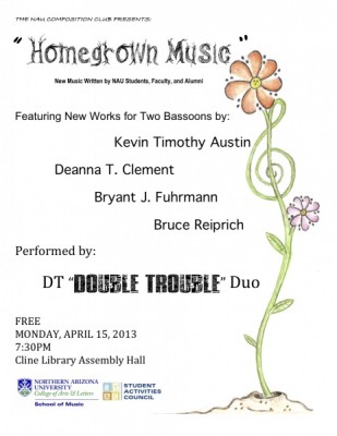 DT "Double Trouble" Bassoon Duo: Four World Premieres